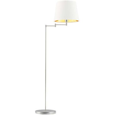 LYSNE, lampa podłogowa ASTI GOLD, biały ze złotym wnętrzem LYSNE, lampa podłogowa ASTI GOLD, biały ze złotym wnętrzem