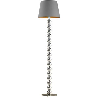 LYSNE, lampa podłogowa BANGKOK GOLD, szary stalowy ze złotym wnętrzem LYSNE, lampa podłogowa BANGKOK GOLD, szary stalowy ze złotym wnętrzem