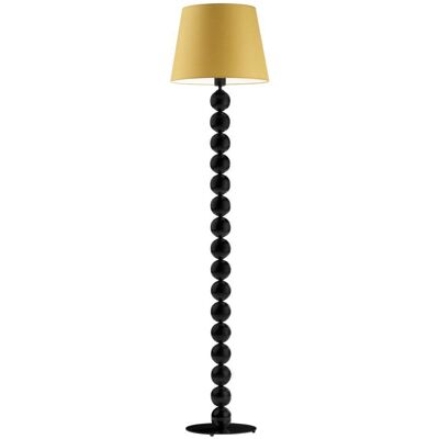 LYSNE, lampa podłogowa BANGKOK, musztardowy LYSNE, lampa podłogowa BANGKOK, musztardowy