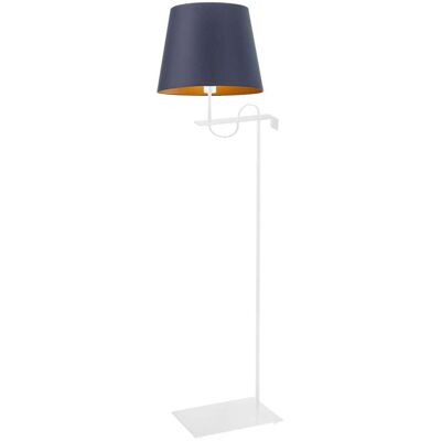 LYSNE, lampa podłogowa BATA GOLD, granatowy ze złotym wnętrzem LYSNE, lampa podłogowa BATA GOLD, granatowy ze złotym wnętrzem