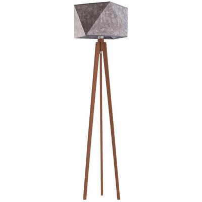 LYSNE, lampa podłogowa BOMBAJ, szary melanż (tzw. beton) LYSNE, lampa podłogowa BOMBAJ, szary melanż (tzw. beton)