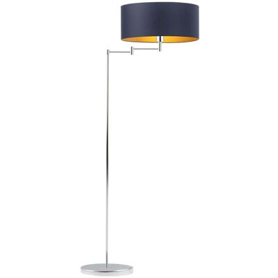 LYSNE, lampa podłogowa CANCUN GOLD granatowy ze złotym wnętrzem LYSNE, lampa podłogowa CANCUN GOLD granatowy ze złotym wnętrzem