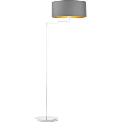 LYSNE, lampa podłogowa CANCUN GOLD szary stalowy ze złotym wnętrzem LYSNE, lampa podłogowa CANCUN GOLD szary stalowy ze złotym wnętrzem