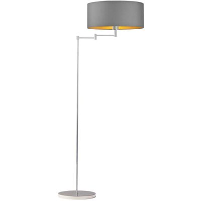 LYSNE, lampa podłogowa CANCUN GOLD szary stalowy ze złotym wnętrzem LYSNE, lampa podłogowa CANCUN GOLD szary stalowy ze złotym wnętrzem