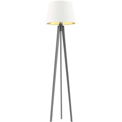 LYSNE, lampa podłogowa CURACAO GOLD, biały ze złotym wnętrzem LYSNE, lampa podłogowa CURACAO GOLD, biały ze złotym wnętrzem