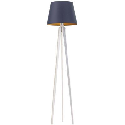 LYSNE, lampa podłogowa CURACAO GOLD, granatowy ze złotym wnętrzem LYSNE, lampa podłogowa CURACAO GOLD, granatowy ze złotym wnętrzem