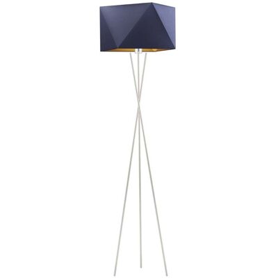 LYSNE, lampa podłogowa DAKAR, granatowy ze złotym wnętrzem LYSNE, lampa podłogowa DAKAR, granatowy ze złotym wnętrzem