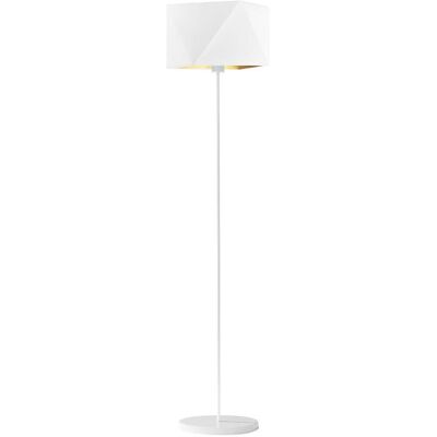 LYSNE, lampa podłogowa FIDŻI GOLD, biały ze złotym wnętrzem LYSNE, lampa podłogowa FIDŻI GOLD, biały ze złotym wnętrzem