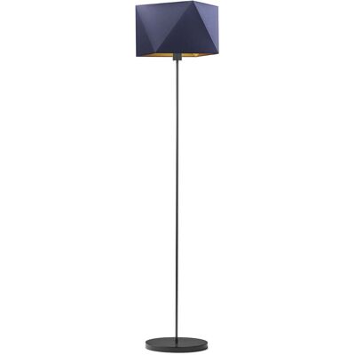 LYSNE, lampa podłogowa FIDŻI GOLD, granatowy ze złotym wnętrzem LYSNE, lampa podłogowa FIDŻI GOLD, granatowy ze złotym wnętrzem