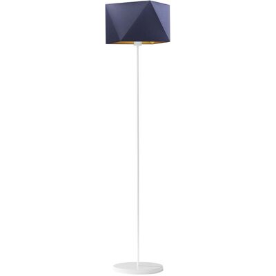 LYSNE, lampa podłogowa FIDŻI GOLD, granatowy ze złotym wnętrzem LYSNE, lampa podłogowa FIDŻI GOLD, granatowy ze złotym wnętrzem