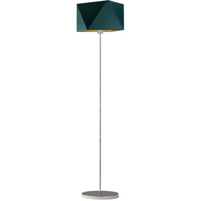 LYSNE, lampa podłogowa FIDŻI GOLD, zieleń butelkowa ze złotym wnętrzem LYSNE, lampa podłogowa FIDŻI GOLD, zieleń butelkowa ze złotym wnętrzem