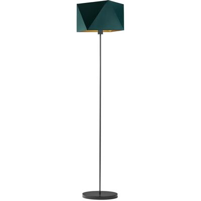 LYSNE, lampa podłogowa FIDŻI GOLD, zieleń butelkowa ze złotym wnętrzem LYSNE, lampa podłogowa FIDŻI GOLD, zieleń butelkowa ze złotym wnętrzem