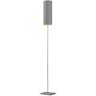 LYSNE, lampa podłogowa FLORENCJA GOLD, szary stalowy ze złotym wnętrzem LYSNE, lampa podłogowa FLORENCJA GOLD, szary stalowy ze złotym wnętrzem