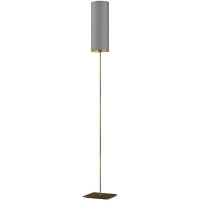 LYSNE, lampa podłogowa FLORENCJA GOLD, szary stalowy ze złotym wnętrzem LYSNE, lampa podłogowa FLORENCJA GOLD, szary stalowy ze złotym wnętrzem