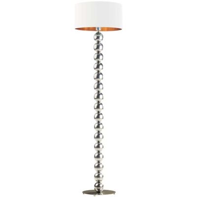 LYSNE, lampa podłogowa GIZA GOLD, biały ze złotym wnętrzem LYSNE, lampa podłogowa GIZA GOLD, biały ze złotym wnętrzem
