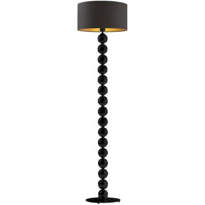 LYSNE, lampa podłogowa GIZA GOLD, czarny ze złotym wnętrzem LYSNE, lampa podłogowa GIZA GOLD, czarny ze złotym wnętrzem