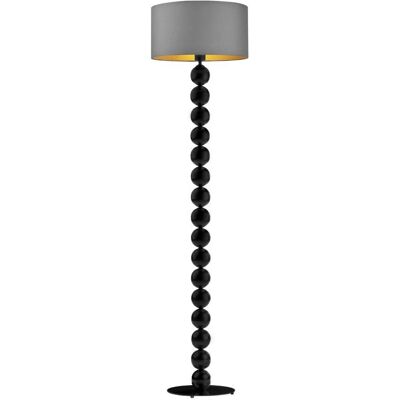 LYSNE, lampa podłogowa GIZA GOLD, szary stalowy ze złotym wnętrzem LYSNE, lampa podłogowa GIZA GOLD, szary stalowy ze złotym wnętrzem