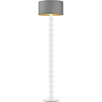 LYSNE, lampa podłogowa GIZA GOLD, szary stalowy ze złotym wnętrzem LYSNE, lampa podłogowa GIZA GOLD, szary stalowy ze złotym wnętrzem