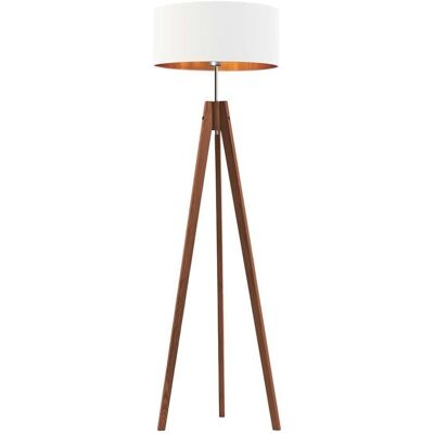 LYSNE, lampa podłogowa HAITI GOLD, biały ze złotym wnętrzem LYSNE, lampa podłogowa HAITI GOLD, biały ze złotym wnętrzem
