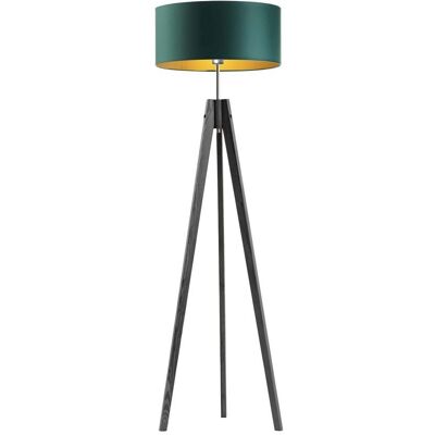 LYSNE, lampa podłogowa HAITI GOLD, zieleń butelkowa ze złotym wnętrzem LYSNE, lampa podłogowa HAITI GOLD, zieleń butelkowa ze złotym wnętrzem