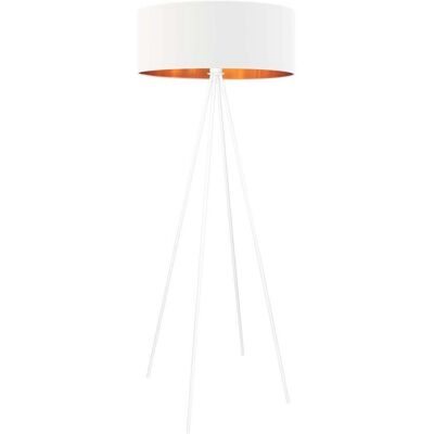 LYSNE, lampa podłogowa IBIZA GOLD, biały ze złotym wnętrzem LYSNE, lampa podłogowa IBIZA GOLD, biały ze złotym wnętrzem