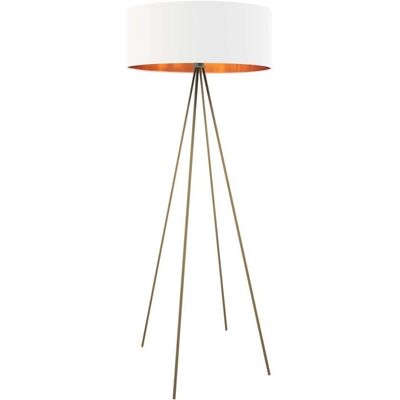 LYSNE, lampa podłogowa IBIZA GOLD, biały ze złotym wnętrzem LYSNE, lampa podłogowa IBIZA GOLD, biały ze złotym wnętrzem