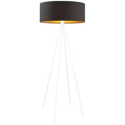LYSNE, lampa podłogowa IBIZA GOLD, czarny ze złotym wnętrzem LYSNE, lampa podłogowa IBIZA GOLD, czarny ze złotym wnętrzem