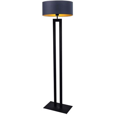 LYSNE, lampa podłogowa KALIFORNIA GOLD, granatowy ze złotym wnętrzem LYSNE, lampa podłogowa KALIFORNIA GOLD, granatowy ze złotym wnętrzem