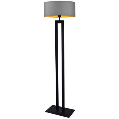 LYSNE, lampa podłogowa KALIFORNIA GOLD, szary stalowy ze złotym wnętrzem LYSNE, lampa podłogowa KALIFORNIA GOLD, szary stalowy ze złotym wnętrzem