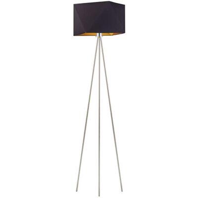LYSNE, lampa podłogowa KANTON GOLD, czarny ze złotym wnętrzem LYSNE, lampa podłogowa KANTON GOLD, czarny ze złotym wnętrzem