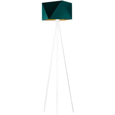 LYSNE, lampa podłogowa KANTON GOLD, zieleń butelkowa ze złotym wnętrzem LYSNE, lampa podłogowa KANTON GOLD, zieleń butelkowa ze złotym wnętrzem