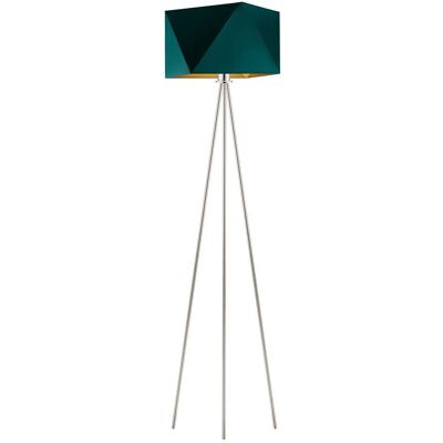 LYSNE, lampa podłogowa KANTON GOLD, zieleń butelkowa ze złotym wnętrzem LYSNE, lampa podłogowa KANTON GOLD, zieleń butelkowa ze złotym wnętrzem