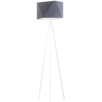 LYSNE, lampa podłogowa KANTON, szary (stalowy) LYSNE, lampa podłogowa KANTON, szary (stalowy)