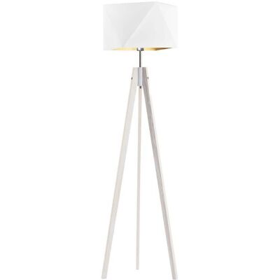 LYSNE - LAGOS GOLD - Biały - Złoty wnętrze - Lampa podłogowa LYSNE - LAGOS GOLD - Biały - Złoty wnętrze - Lampa podłogowa