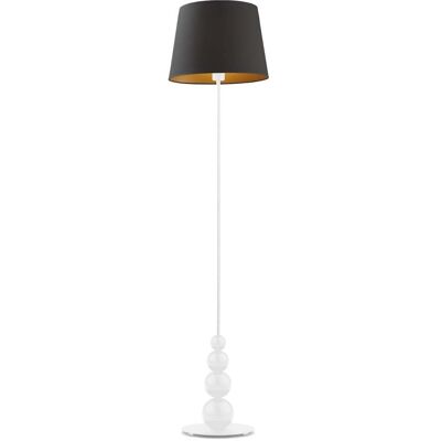 LYSNE, lampa podłogowa LIZBONA GOLD, czarny ze złotym wnętrzem LYSNE, lampa podłogowa LIZBONA GOLD, czarny ze złotym wnętrzem