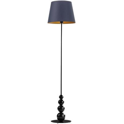 LYSNE, lampa podłogowa LIZBONA GOLD, granatowy ze złotym wnętrzem LYSNE, lampa podłogowa LIZBONA GOLD, granatowy ze złotym wnętrzem