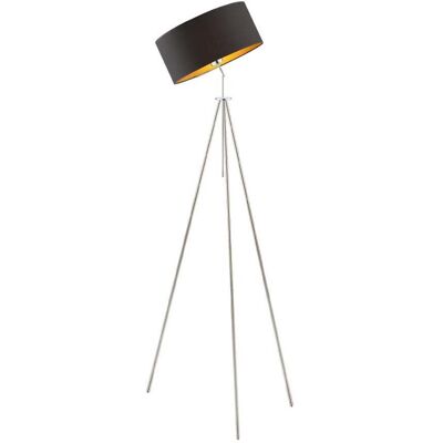 LYSNE, lampa podłogowa MALMO GOLD, czarny ze złotym wnętrzem LYSNE, lampa podłogowa MALMO GOLD, czarny ze złotym wnętrzem
