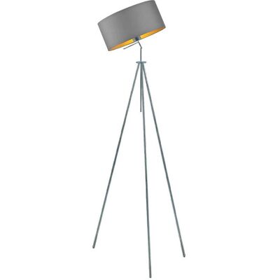 LYSNE, lampa podłogowa MALMO GOLD, szary stalowy ze złotym wnętrzem LYSNE, lampa podłogowa MALMO GOLD, szary stalowy ze złotym wnętrzem
