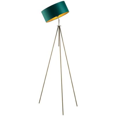 LYSNE, lampa podłogowa MALMO GOLD, zieleń butelkowa ze złotym wnętrzem LYSNE, lampa podłogowa MALMO GOLD, zieleń butelkowa ze złotym wnętrzem