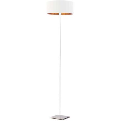 LYSNE, lampa podłogowa MEKYSK GOLD, biały ze złotym wnętrzem LYSNE, lampa podłogowa MEKYSK GOLD, biały ze złotym wnętrzem