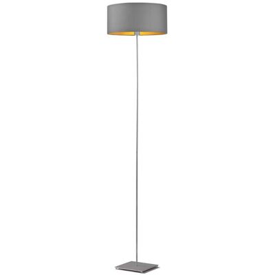 LYSNE, lampa podłogowa MEKYSK GOLD, szary stalowy ze złotym wnętrzem LYSNE, lampa podłogowa MEKYSK GOLD, szary stalowy ze złotym wnętrzem