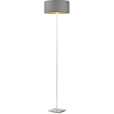 LYSNE, lampa podłogowa MEKYSK GOLD, szary stalowy ze złotym wnętrzem LYSNE, lampa podłogowa MEKYSK GOLD, szary stalowy ze złotym wnętrzem