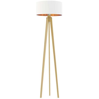 LYSNE, lampa podłogowa MIAMI GOLD, biały ze złotym wnętrzem LYSNE, lampa podłogowa MIAMI GOLD, biały ze złotym wnętrzem