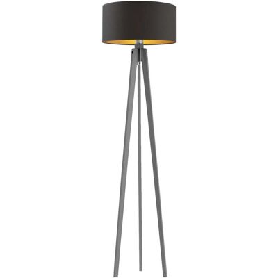 LYSNE, lampa podłogowa MIAMI GOLD, czarny ze złotym wnętrzem LYSNE, lampa podłogowa MIAMI GOLD, czarny ze złotym wnętrzem