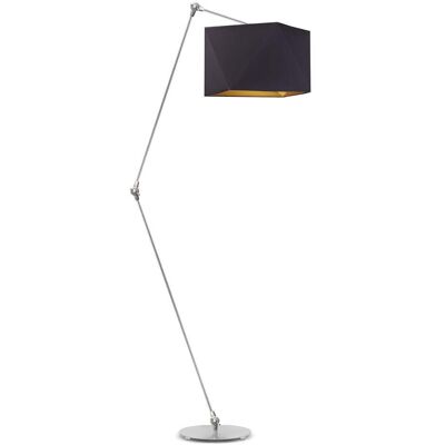 LYSNE, lampa podłogowa OSAKA GOLD, czarny ze złotym wnętrzem LYSNE, lampa podłogowa OSAKA GOLD, czarny ze złotym wnętrzem