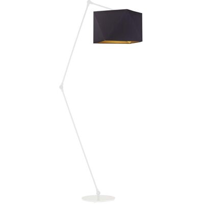 LYSNE, lampa podłogowa OSAKA GOLD, czarny ze złotym wnętrzem LYSNE, lampa podłogowa OSAKA GOLD, czarny ze złotym wnętrzem