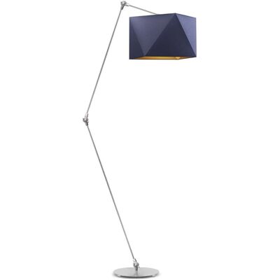 LYSNE, lampa podłogowa OSAKA GOLD, granatowy ze złotym wnętrzem LYSNE, lampa podłogowa OSAKA GOLD, granatowy ze złotym wnętrzem