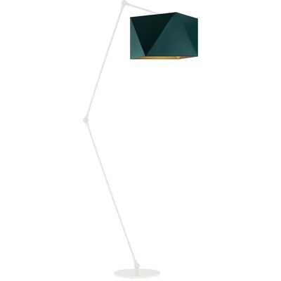 LYSNE, lampa podłogowa OSAKA GOLD, zieleń butelkowa ze złotym wnętrzem LYSNE, lampa podłogowa OSAKA GOLD, zieleń butelkowa ze złotym wnętrzem