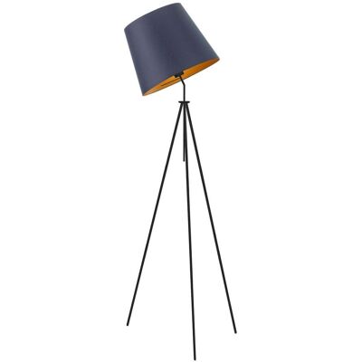 LYSNE, lampa podłogowa OSLO GOLD, granatowy ze złotym wnętrzem LYSNE, lampa podłogowa OSLO GOLD, granatowy ze złotym wnętrzem