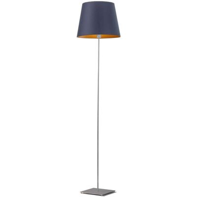 LYSNE, lampa podłogowa PALERMO, granatowy ze złotym wnętrzem LYSNE, lampa podłogowa PALERMO, granatowy ze złotym wnętrzem